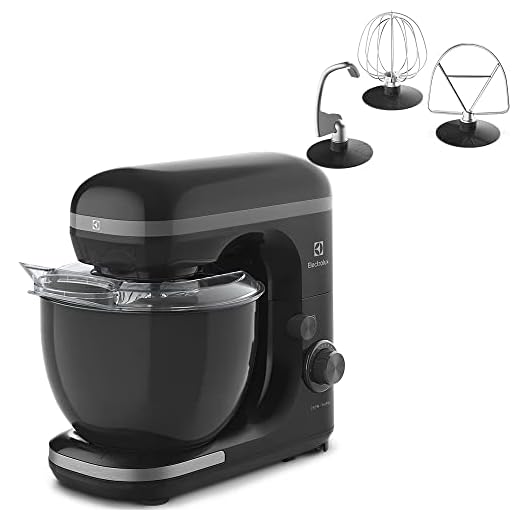 Batedeira planetária Electrolux potente capacidade 5L 750W 12 velocidades função pulsar massa pesada pes antiderrapante EKM30 preto 220v