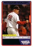 2005 Topps #352 Curt Schilling Bloody Sock Baseball Card - 2004 World Series Game 2 Red Sox vs. Cardinals