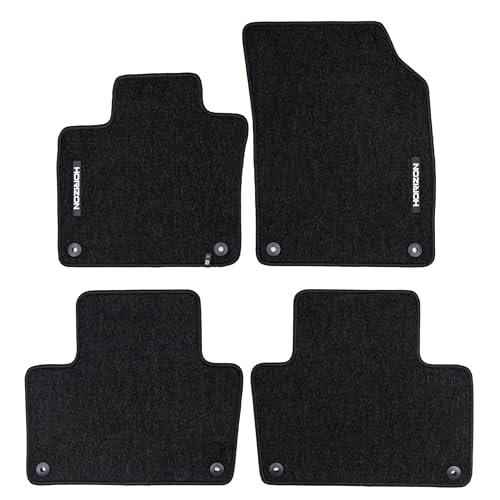 FROGUM Horizon Tapis Auto Velour Moquette pour Volvo XC90 II Depuis 2014| Inodores | avec Fixations | Pratiques et élégants