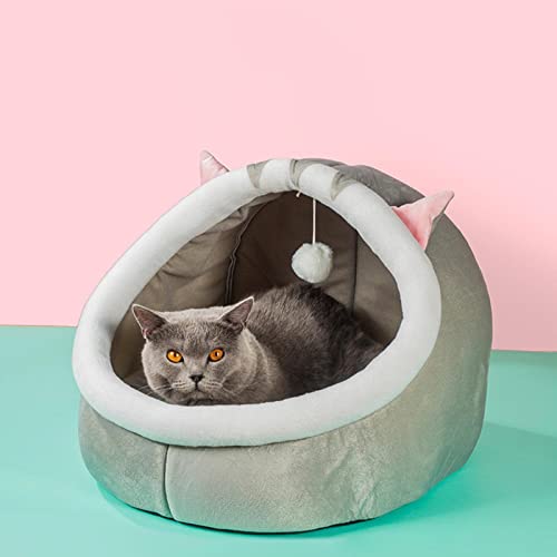 IEUDNS Cama para gatos de estimação, cama de dormir quente para ninho de inverno, casa, acessórios p
