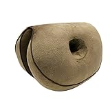 Dual Comfort Cushion Lift Hips Up Seat Cushion Multifunction, for Pressure Relief, Fits in Car Seat, Home, Office (Brown)