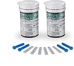 Diabetes Test Strips Blood Glucose Test Strips x 50 and Diabetes Lancets x 50,Blood Suger Test Strips for UK Diabetics - in mmol/L (Compatible with Exactive EQ Impulse)
