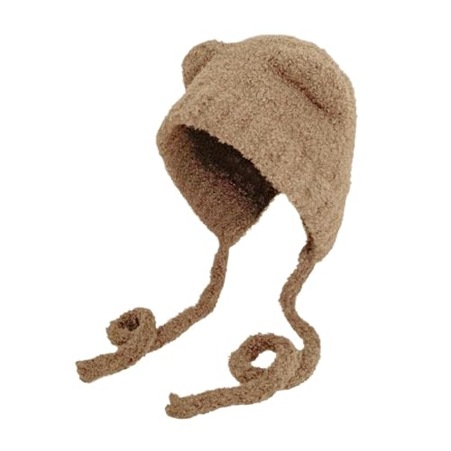 Bonnet d'hiver en peluche oreilles d'ours : le cadeau chaleureux et mignon pour femme