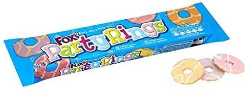 Fox's Iced Party Rings - 125g - Pack of 4 (125g x 4) by Fox's