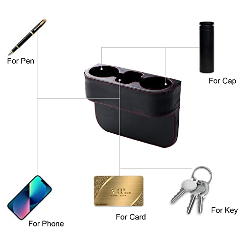 Relleno de Hueco para Asiento de Carro con Porta Vasos Negro miniatura 4