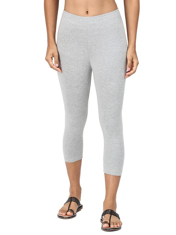 Image of Robinbosky Premium Stretchable Cotton Capri Legging for Women | Suitable for Formal wear & Casual wear | High-End Elastic Makes. The Leggings Squat Proof and Durable for Travel, Yoga, & Workout.