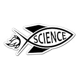 Rocket Jesus Fish Science Sticker Decal Funny Vinyl Car Bumper