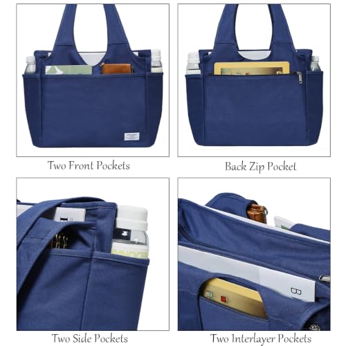 Image of KYALOU Utility Large Tote Bag, Women Casual Shoulder Bags for Work School Gym Beach Travel Shopping Grocery