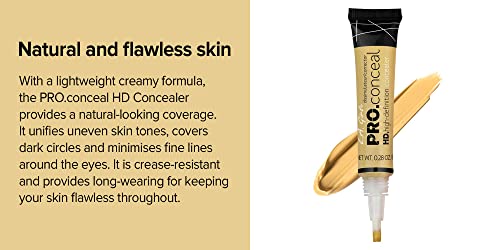 L.A GIRL Pro High Definition Natural Concealer (Cream, GC 991 Yellow Corrector) - Image 5