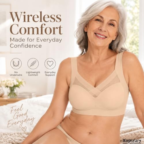 Xopseary Push Up Bras for Women Black 2XL Seamless Anti-Sagging Bras - image 4