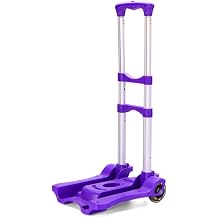 Lightweight Foldable Luggage Trolley, Portable Travel Cart for Airports, Compact Folding Trolley for Easy Mobility, Ideal for Carrying Bags & Suitcases