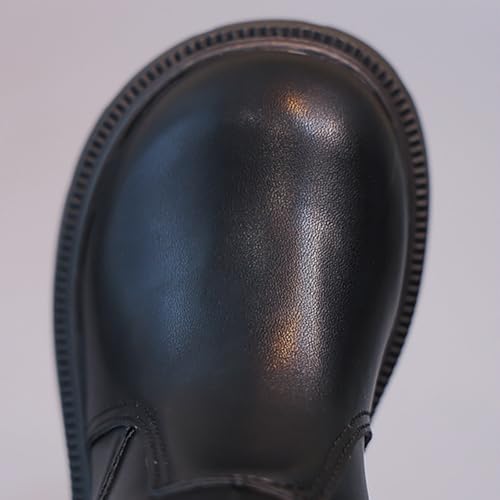 Girls Riding Boots Side Zipper Square Toe High Tall Boots with Bowknot Solid Fashion Fall Winter Casual Long Shoes4