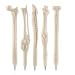 Novelty Creative Bone Shape Ballpoint Pens Doctor Nurse Pen in Black Ink Gift Pen for Kids Pack of 5
