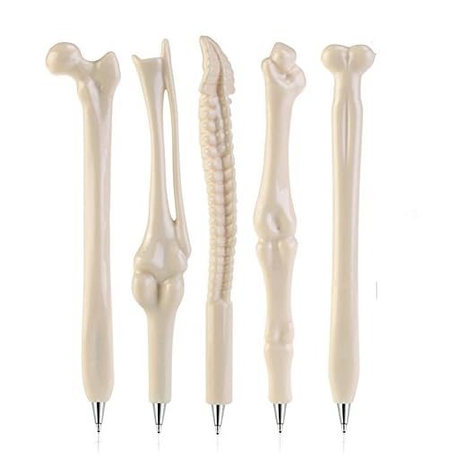 Top 15 Thank You Gifts for Physical Therapists 2 Novelty Creative Bone Shape Ballpoint Pens Doctor Nurse Pen in Black Ink Gift Pen for Kids Pack of 5