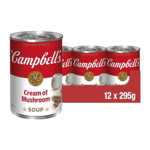 Campbells Condensed Soup Cream of Mushroom Soup Tinned 12 Pack