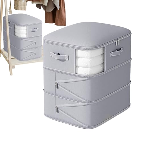 Förvaringsväskor för filtar | Vakuumpåsar med stor kapacitet i 3 lager med transparent utseende, organisatör för kläder och garderob för vinterartiklar utomhus resor och bagage