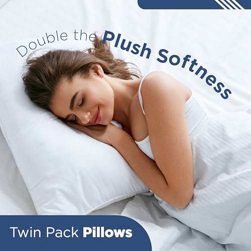 Martex Standard Bed Pillows, Pack of 2, White