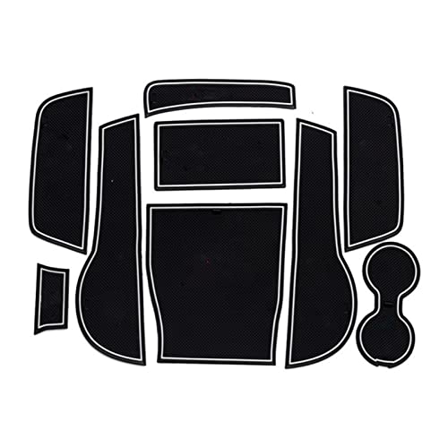 Tapis de rainure de porte A3 2014-2019 porte-gobelet voiture blanc