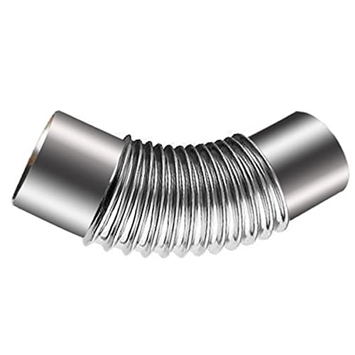 ZBORAVPIX Curva a Gomito in Acciaio Inox per Canna fumaria, Tubo a Gomito a 45° Ø 150 mm, Tubo di Scarico for Camino in Acciaio Inox, Tubo Adattatore for Canna fumaria, Tubo for Stufa(150mm)