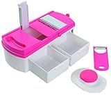 Mandoline Slicer with Adjustable Stainless Steel Blades for Cheese Grater, Food Chopper, Vegetable Cutter, Potato Peeler