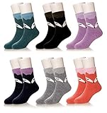 Eocom 6 Pairs Children's Winter Warm Wool Socks Kids Toddlers Boys Girls Thermal Thick Boot Cozy...