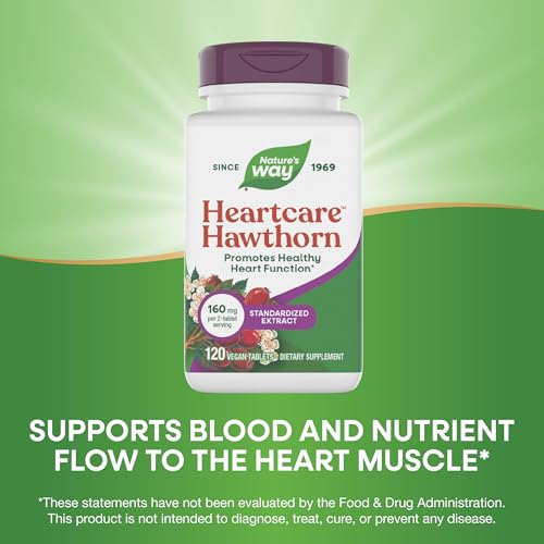 Nature's Way HeartCare Hawthorn Standardized Extract, Daily Support,120 ct - image 4