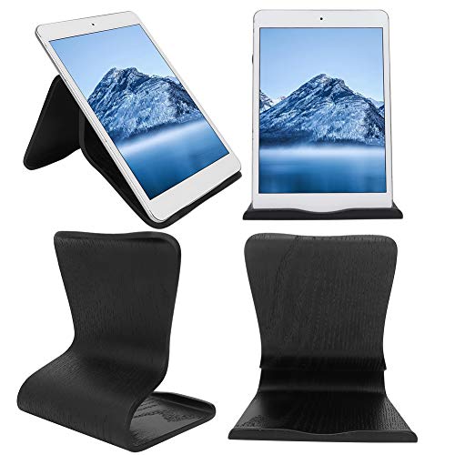 Suporte para tablet, suporte preto para computador tablet Material de carvalho Suporte para tablet,