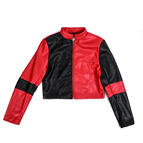 Bioworld Harley Quinn Faux Leather Moto Jacket4