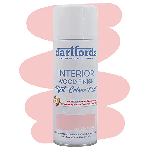 dartfords Interior Furniture and Craft Matt Spray Paint - 400ml Aerosol, National Pink