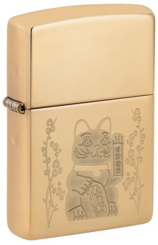 Encendedor Zippo Lucky Cat Cobre Pulido Alto 81707 miniatura 1