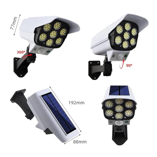 Image of Pack of 1 Camera Shape Solar LED Light Fixture with Remote Control