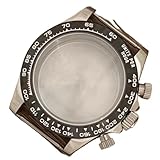 Fit for VK63 Movement Part,39MM 316L Steel Watch Case Bezel Crown Kit Sapphire Glass