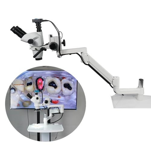 1080P Dental Microscope with Camera Continuous Zoom Endodontic Microscope with LED Light