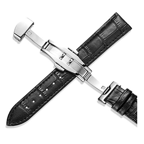 Bracelet montre cuir 22mm parfait pour le bureau et les soirées habillées