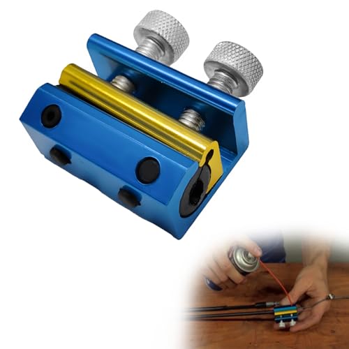 Image of Yourkar Cable Luber Tool, Motorcycle Cable Luber Tool for Brake Cable Lubrication, Cable Lubricator for Motorcycles Bicycle Scooter Bike ATV, Universal Motorcycle Accessories (Blue+Golden)