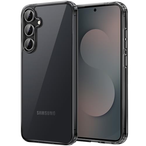 JETech Cover Case for Samsung Galaxy S25 FE, Non-Yellowing Shockproof Bumper Protective Phone Cover, Anti-Scratch Hard PC Back (Black)