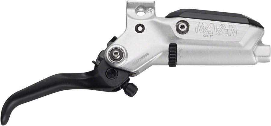 SRAM Maven Ultimate Disc Brake Lever Assembly - Aluminum Lever Blade, Silver/Black, A1