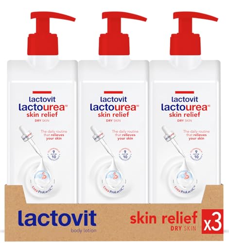 Image of Lactovit | Lactourea Body Lotion, Dry Skin | Hydrating Cream | 3 x 400 ml