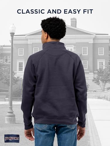 Image of JanSport Unisex Adult NCAA Officially Licensed Rival Long Sleeve Stand-Up Collar Quarter Zip Sweatshirt