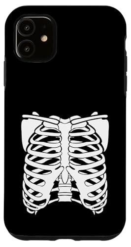 Carcasa para iPhone 11 Ribcage Costume Funny Xray Halloween camiseta diseño hombres mujeres