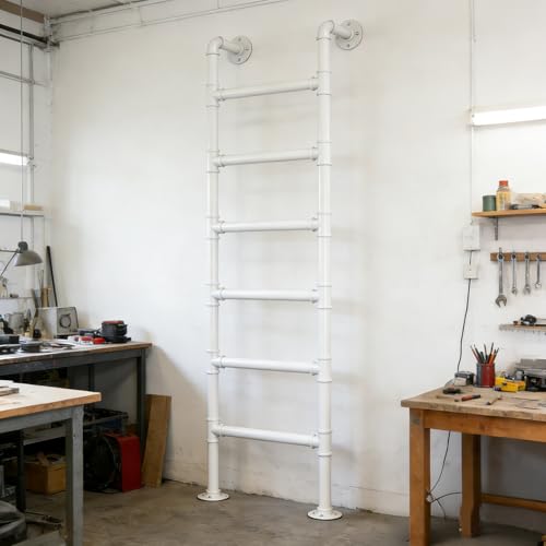 ZENSTYW Escaleras De Pared para Interiores Y Exteriores,Escalera De Escalada Universal para Ático,Robusta Escalera De Salida para Ventana De Sótano,Capacidad De Carga 150(230cm/90.6in)