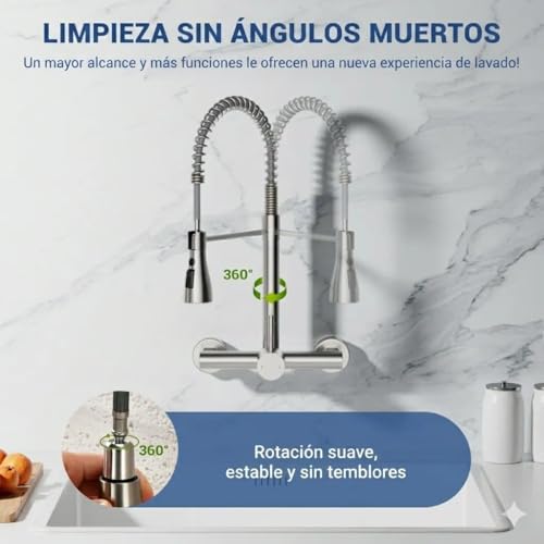 Mezcladora para fregadero de pared 6 Imagen adicional