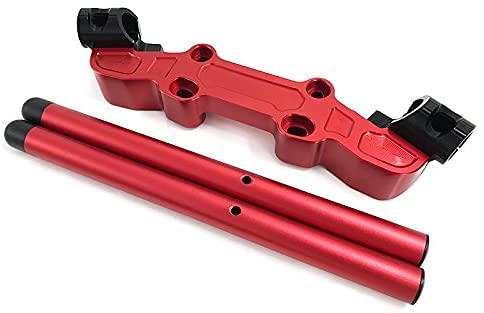 Lorababer Motorcycle Adjustable Handlebar Clip-On Fork Handlebar Separation Racer Handlebar For Kawasaki Ninja 650R 650L Er6F Er-6F 2006 2007 2008 2009 2010 2011 2012 2013 2014 2015 2016 (Red) #TOP7