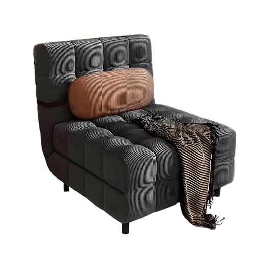 Best Pull Out Couch for Small Space: Top Convertible Sleeper Sofas Reviewed 2 Convertible Sleeper Sofa Chair - Pull out Couch with 3-Level Adjustable Backrest & Removable Washable Cover for Living Room, Office, Small Spaces (Black, 100cm)