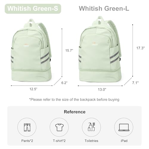 coofay Gym Backpack For Women Waterproof Backpack With Shoe Compartment Lightweight Travel Backpack Sports Backpacks Small Gym Bag