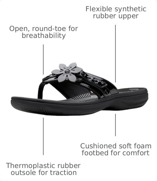 Image of Clarks Women's Breeze Opal Cloudsteppers Flip-Flop