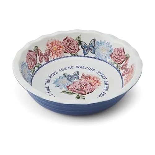Dolly Parton Pie Dish Durable Stoneware, Even Heat Distribution, Perfect for Sweet and Savory...