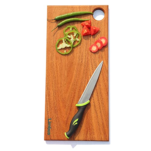 LIMBUS Pure Wood Chopping Board | Acacia Wood Chopping Board/Cutting Board for Kitchen 100% Natural Finish Large 18 x 8 x 0.75