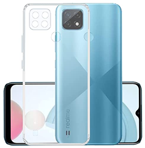 Image of COVERBLACK Rubber Back Cover for Realme RMX3261 / C21Y / C25Y - Transparent