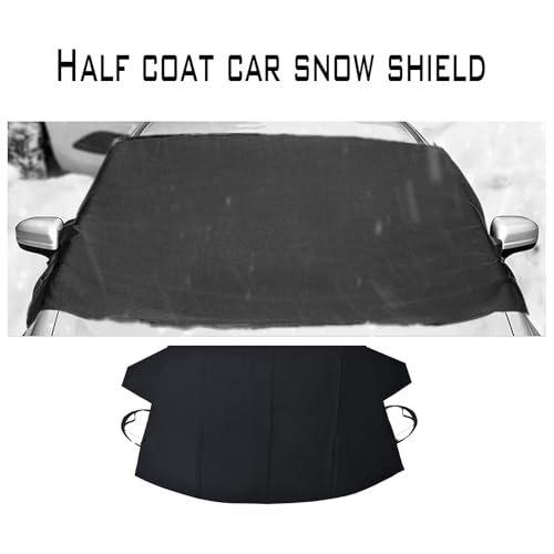 Image of 1 Pcs Black Windshield Cover for Ice Snow, Car Windshield Cover 75 Inches X47.25 Inches for Most Car, Suvs Car Snow Cover